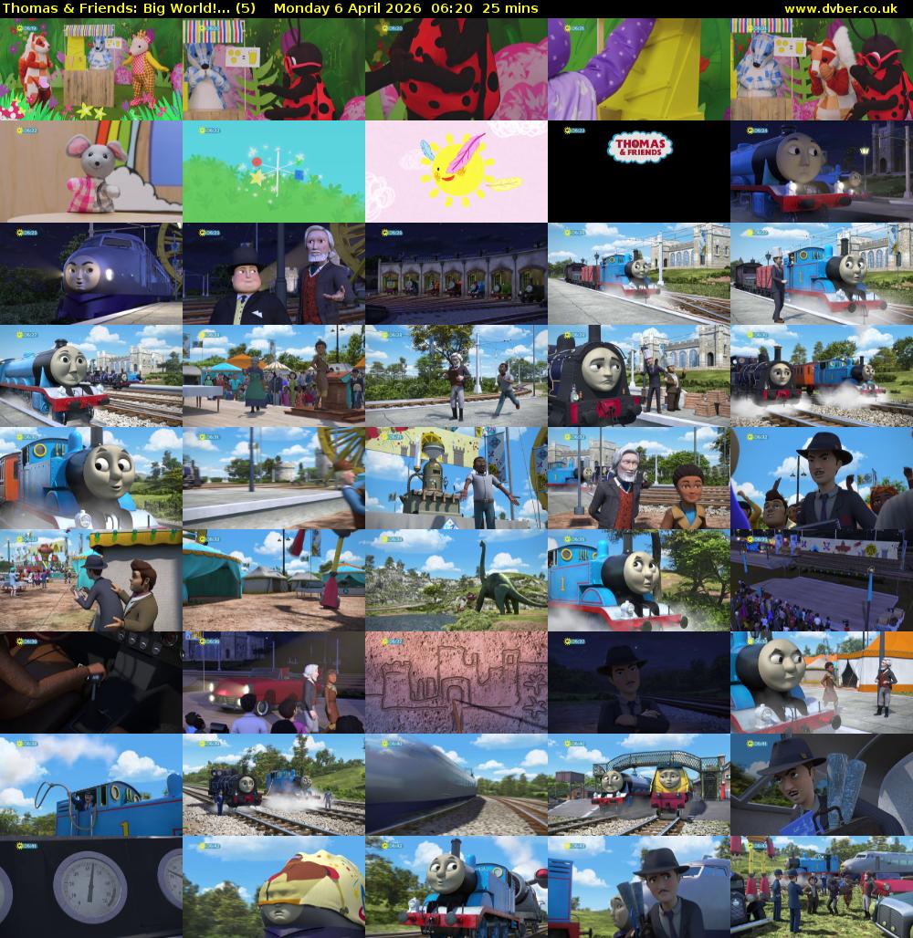 Thomas & Friends: Big World!... (5) Monday 6 April 2026 06:20 - 06:45