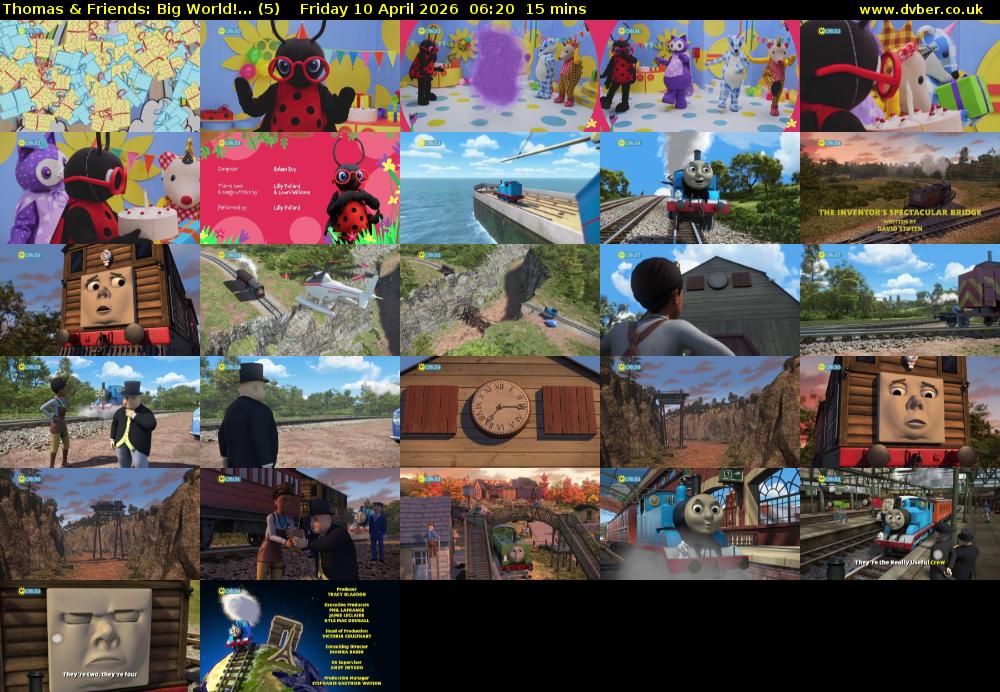 Thomas & Friends: Big World!... (5) Friday 10 April 2026 06:20 - 06:35