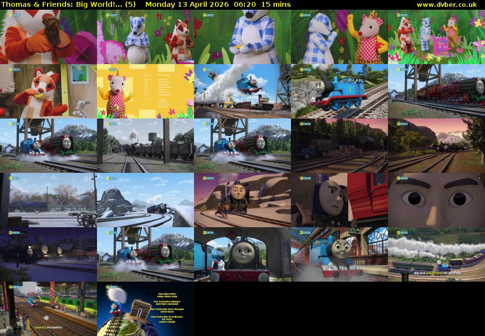 Thomas & Friends: Big World!... (5) Monday 13 April 2026 06:20 - 06:35