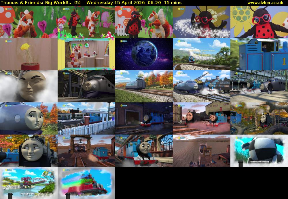 Thomas & Friends: Big World!... (5) Wednesday 15 April 2026 06:20 - 06:35