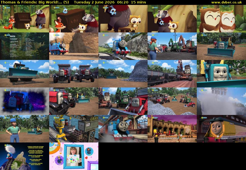 Thomas & Friends: Big World!... (5) Tuesday 2 June 2026 06:20 - 06:35