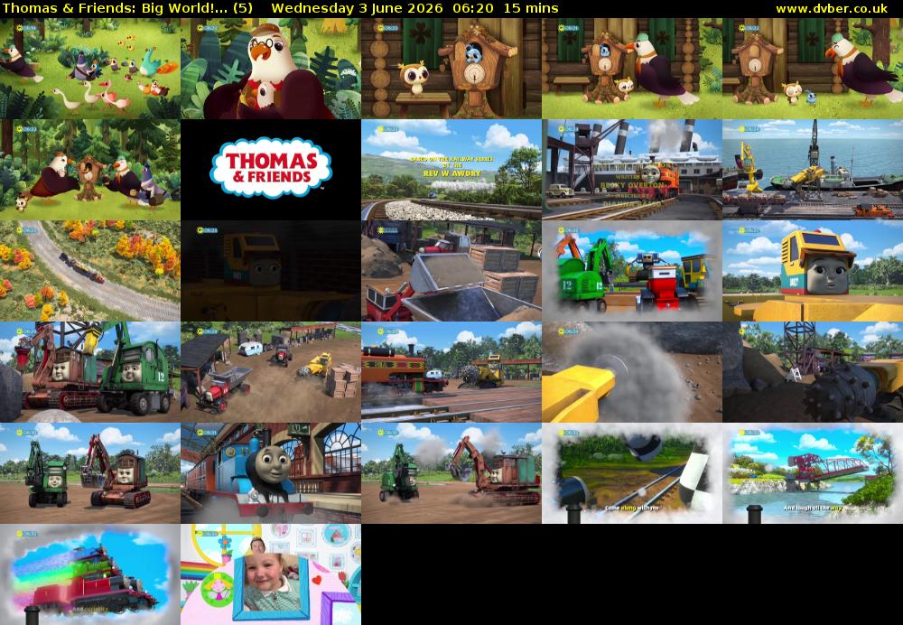 Thomas & Friends: Big World!... (5) Wednesday 3 June 2026 06:20 - 06:35