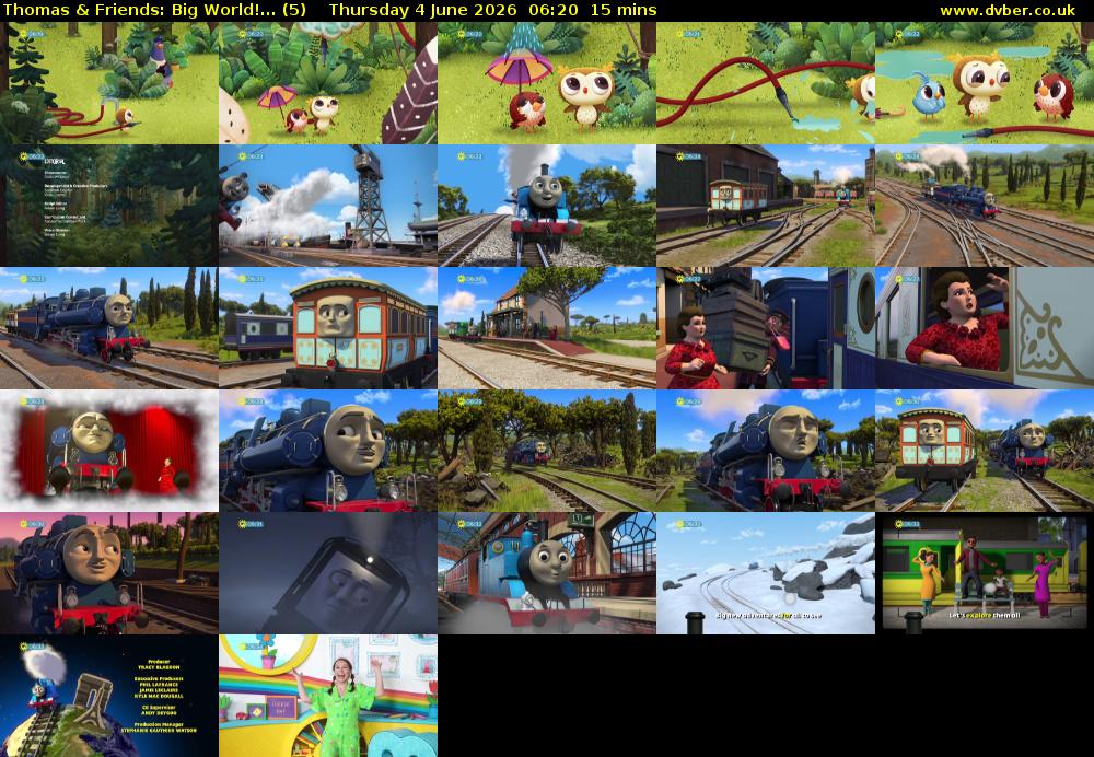 Thomas & Friends: Big World!... (5) Thursday 4 June 2026 06:20 - 06:35