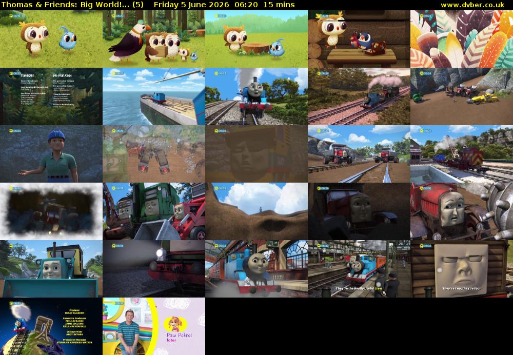 Thomas & Friends: Big World!... (5) Friday 5 June 2026 06:20 - 06:35