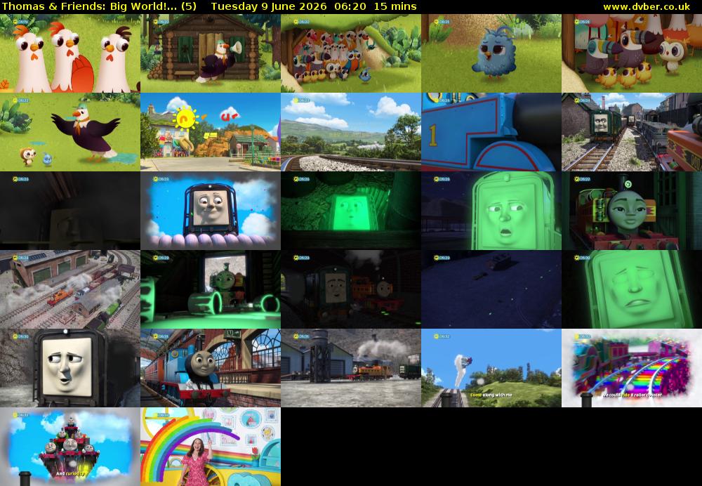 Thomas & Friends: Big World!... (5) Tuesday 9 June 2026 06:20 - 06:35