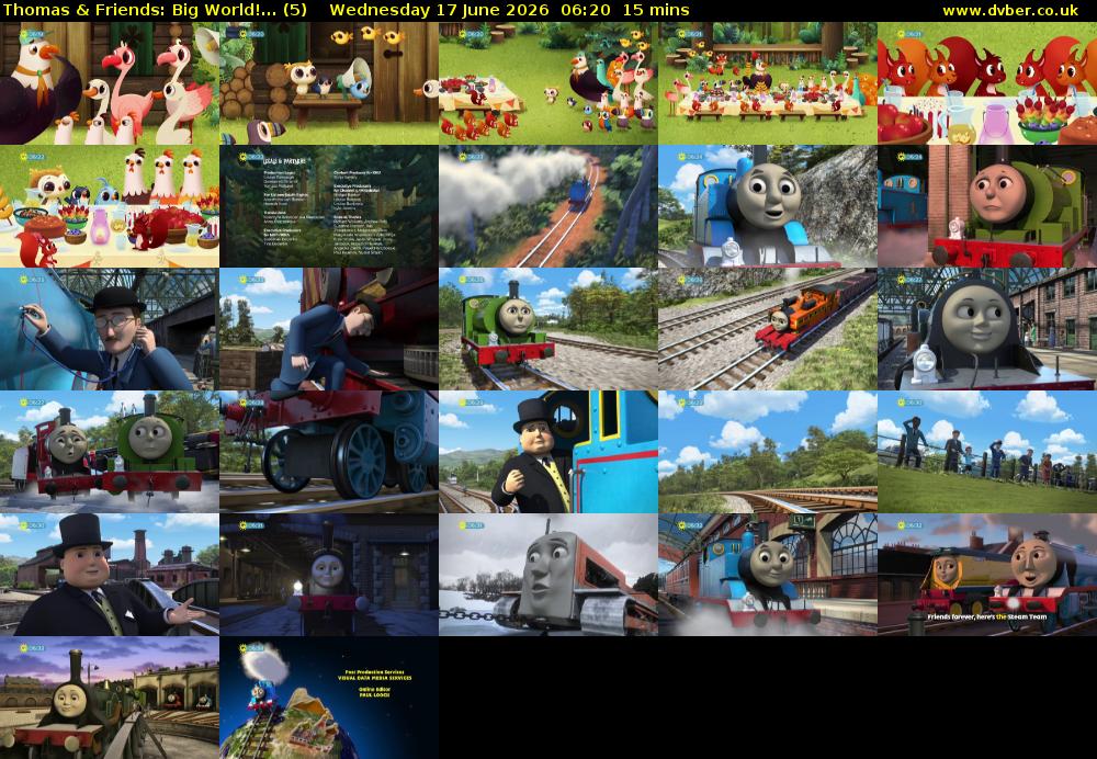 Thomas & Friends: Big World!... (5) Wednesday 17 June 2026 06:20 - 06:35