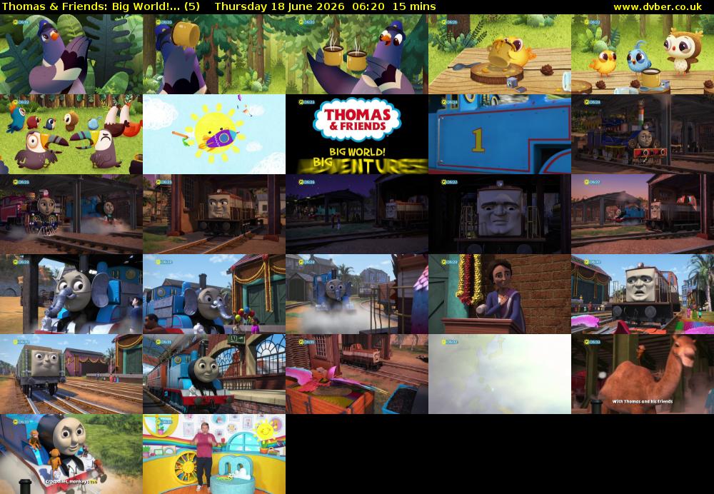 Thomas & Friends: Big World!... (5) Thursday 18 June 2026 06:20 - 06:35