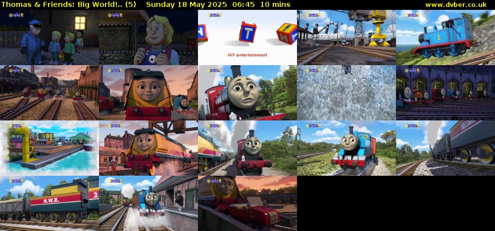 Thomas & Friends: Big World!.. (5) Sunday 18 May 2025 06:45 - 06:55