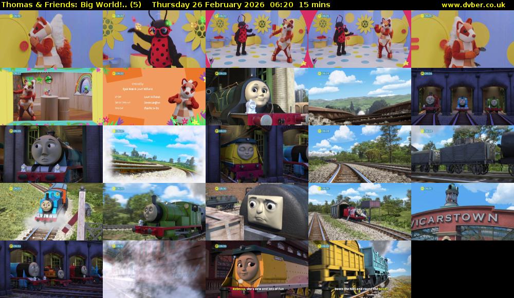 Thomas & Friends: Big World!.. (5) Thursday 26 February 2026 06:20 - 06:35