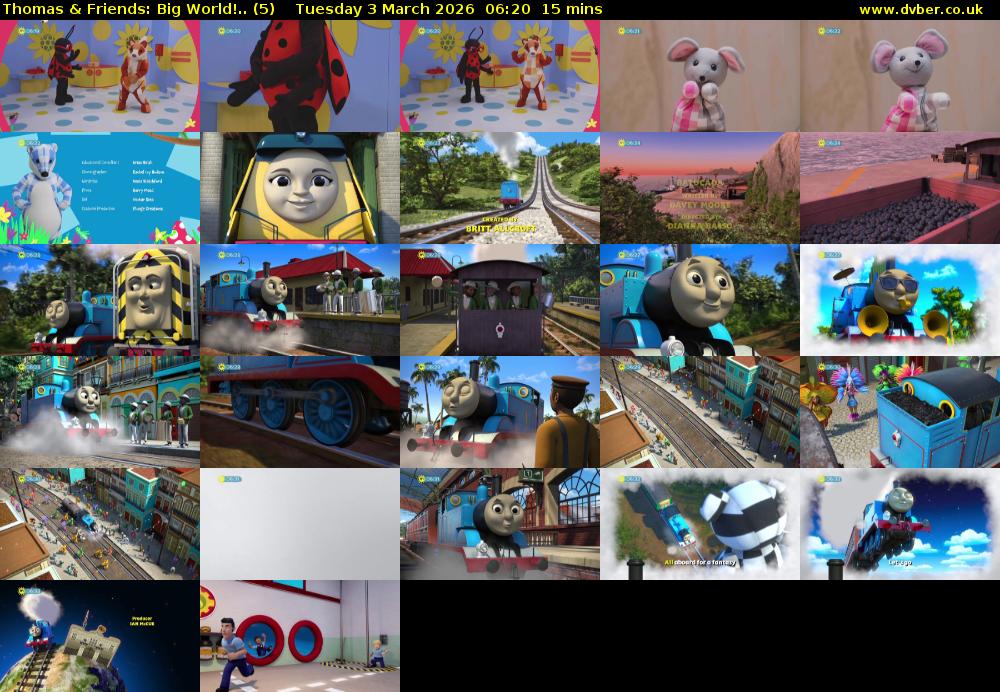Thomas & Friends: Big World!.. (5) Tuesday 3 March 2026 06:20 - 06:35