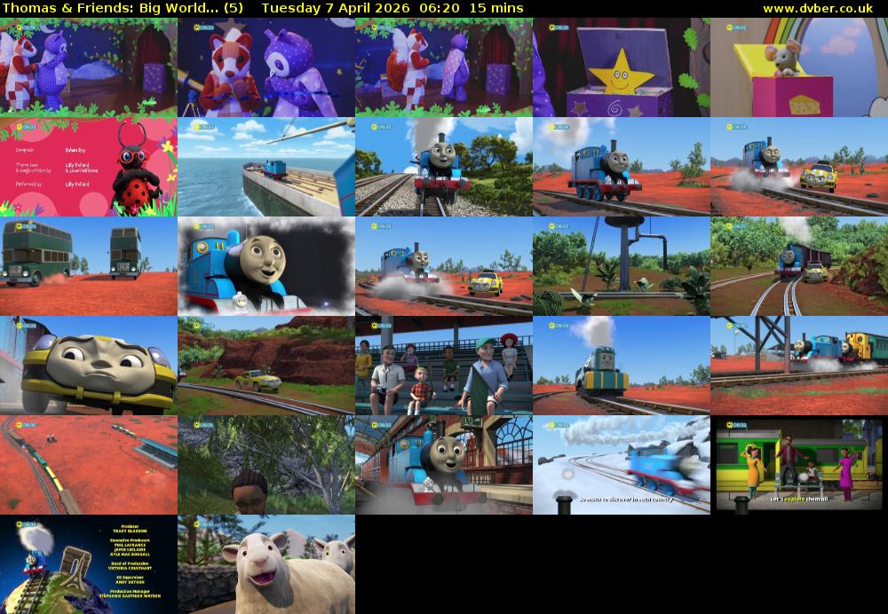 Thomas & Friends: Big World... (5) Tuesday 7 April 2026 06:20 - 06:35