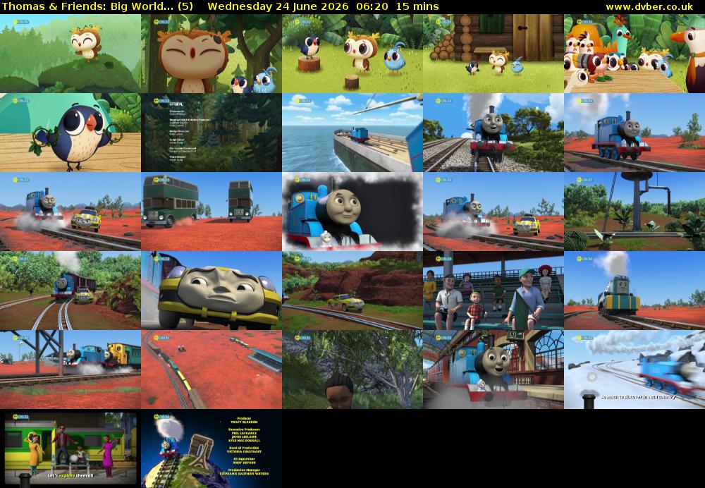 Thomas & Friends: Big World... (5) Wednesday 24 June 2026 06:20 - 06:35