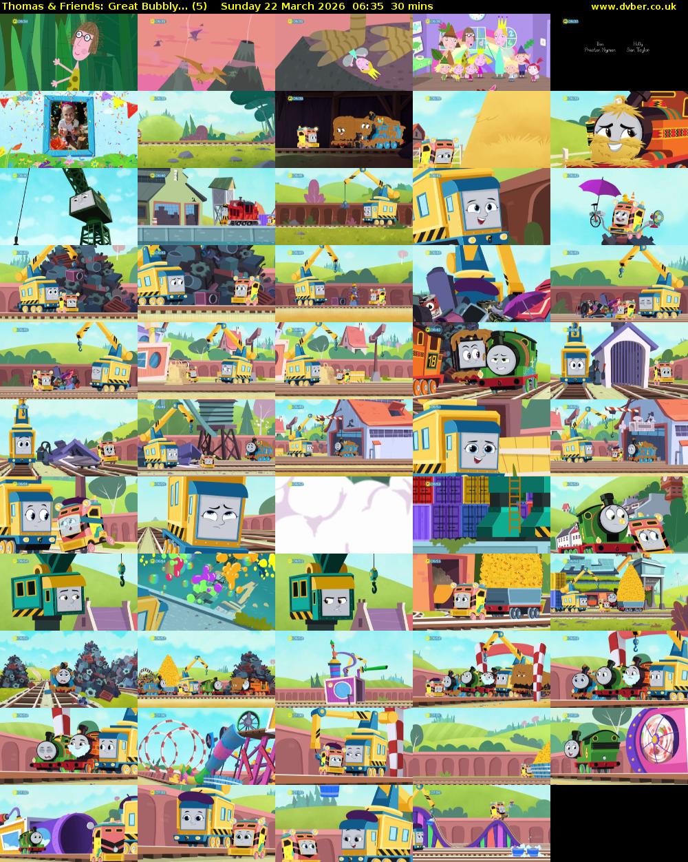 Thomas & Friends: Great Bubbly... (5) Sunday 22 March 2026 06:35 - 07:05