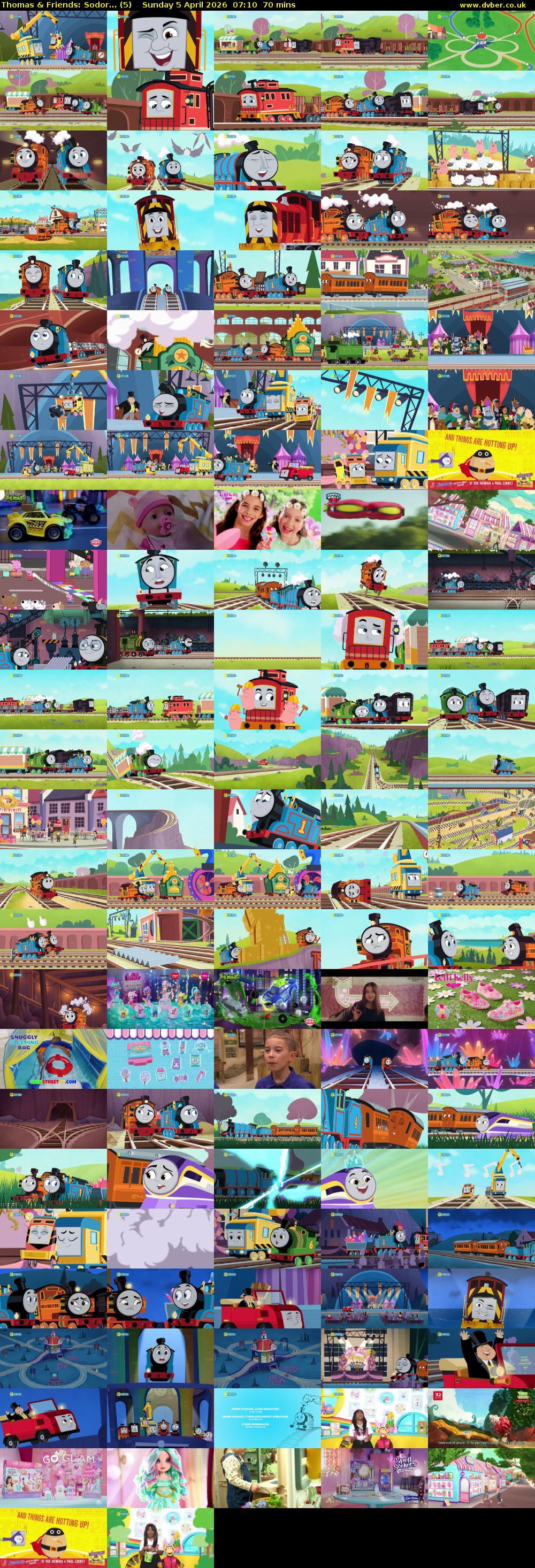 Thomas & Friends: Sodor... (5) Sunday 5 April 2026 07:10 - 08:20