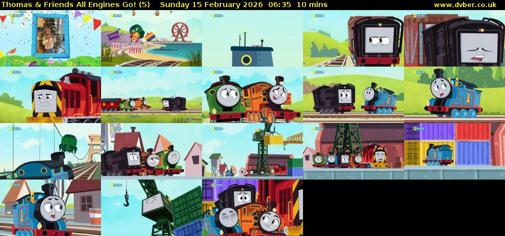 Thomas & Friends All Engines Go! (5) Sunday 15 February 2026 06:35 - 06:45