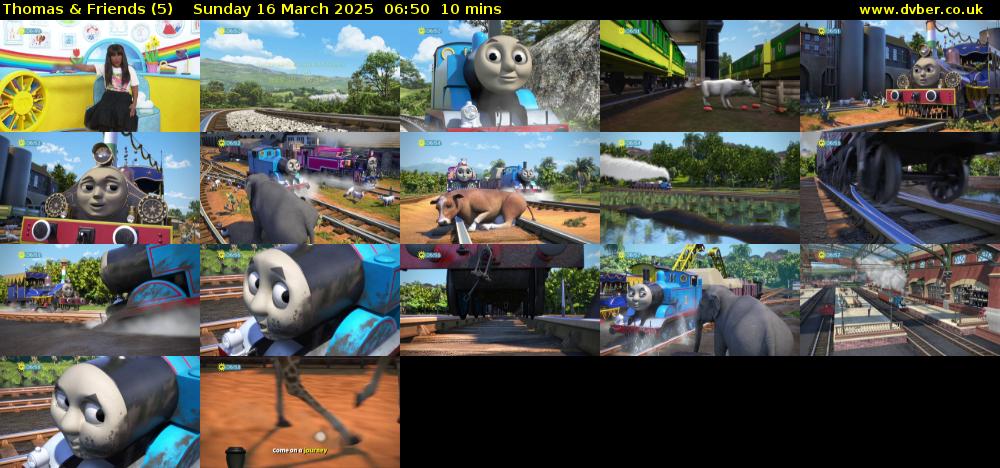 Thomas & Friends (5) Sunday 16 March 2025 06:50 - 07:00