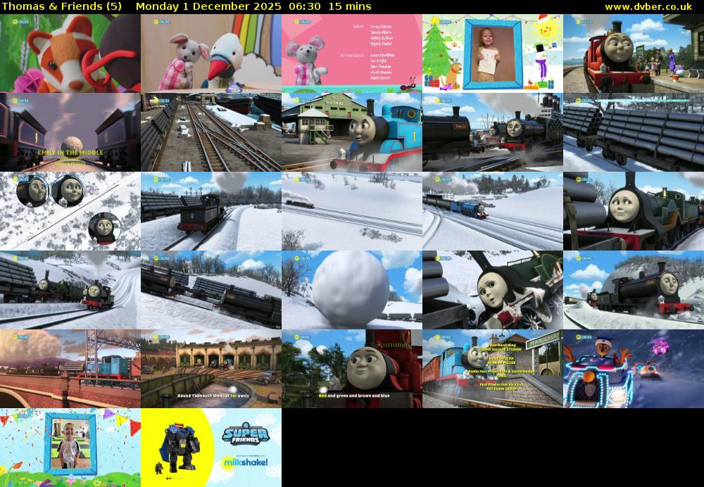 Thomas & Friends (5) Monday 1 December 2025 06:30 - 06:45