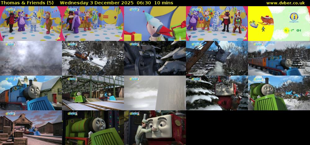 Thomas & Friends (5) Wednesday 3 December 2025 06:30 - 06:40