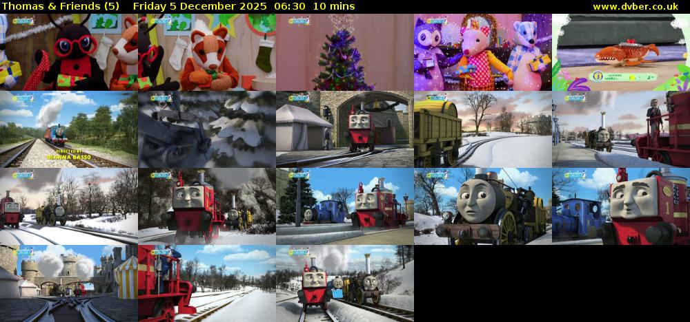 Thomas & Friends (5) Friday 5 December 2025 06:30 - 06:40
