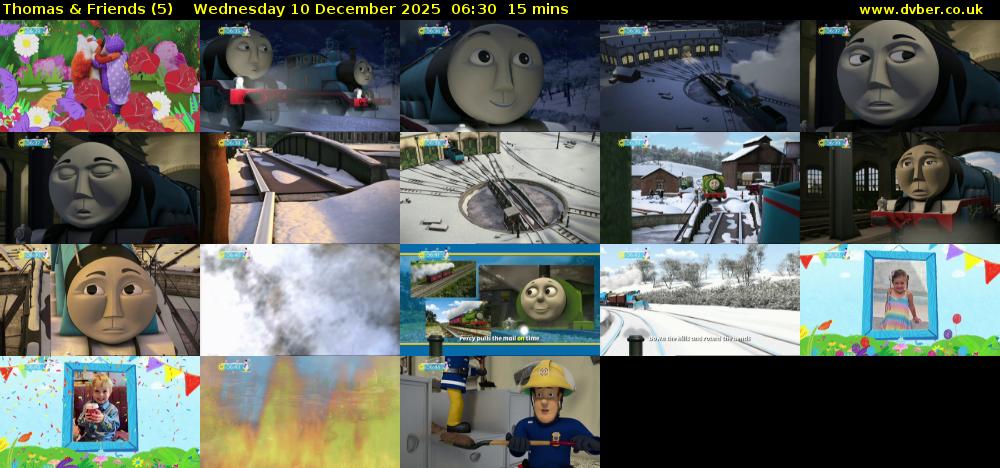 Thomas & Friends (5) Wednesday 10 December 2025 06:30 - 06:45
