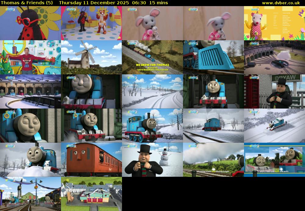 Thomas & Friends (5) Thursday 11 December 2025 06:30 - 06:45