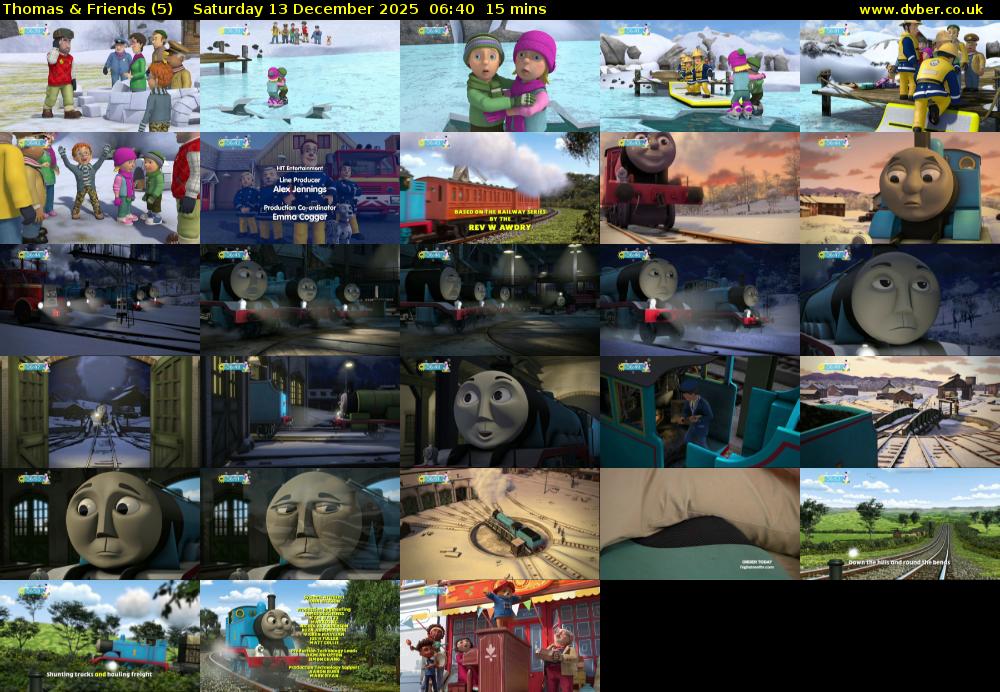 Thomas & Friends (5) Saturday 13 December 2025 06:40 - 06:55