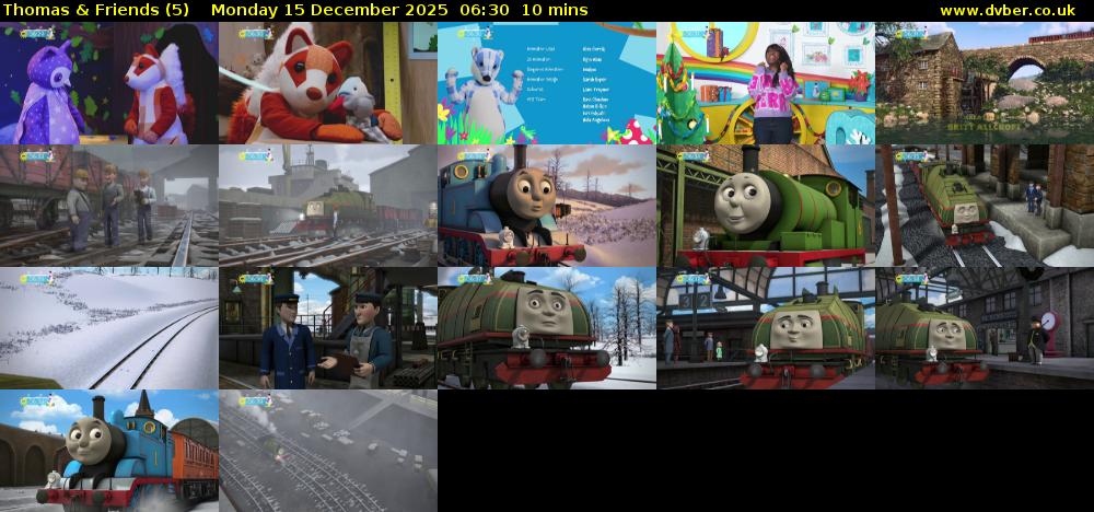 Thomas & Friends (5) Monday 15 December 2025 06:30 - 06:40