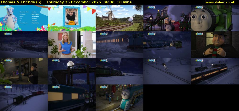 Thomas & Friends (5) Thursday 25 December 2025 06:30 - 06:40