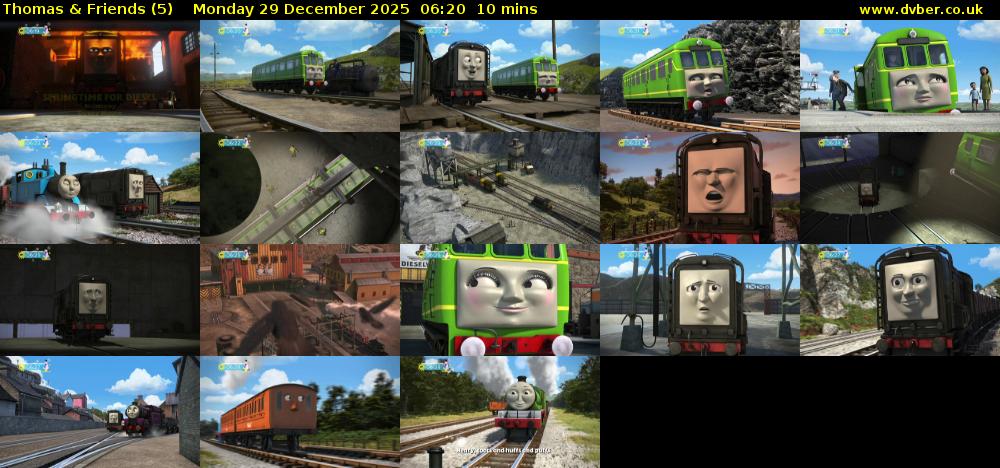Thomas & Friends (5) Monday 29 December 2025 06:20 - 06:30