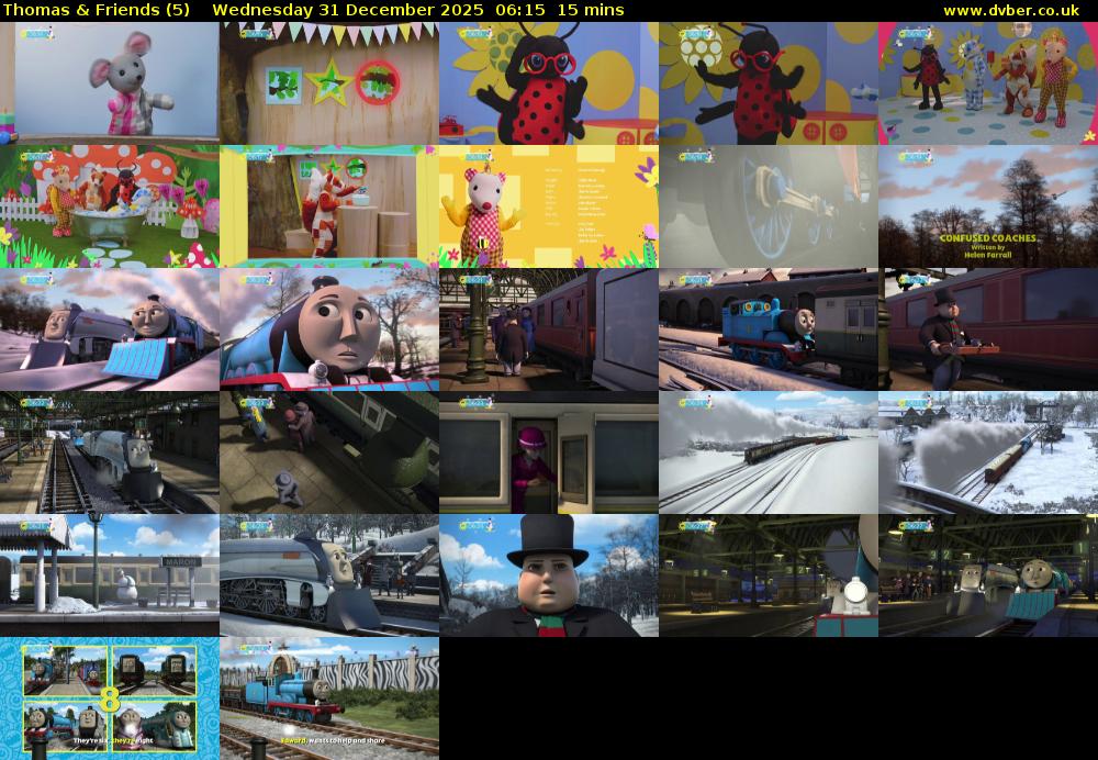Thomas & Friends (5) Wednesday 31 December 2025 06:15 - 06:30