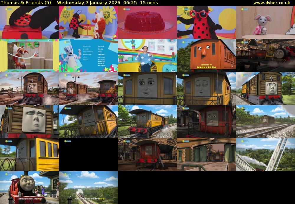 Thomas & Friends (5) Wednesday 7 January 2026 06:25 - 06:40