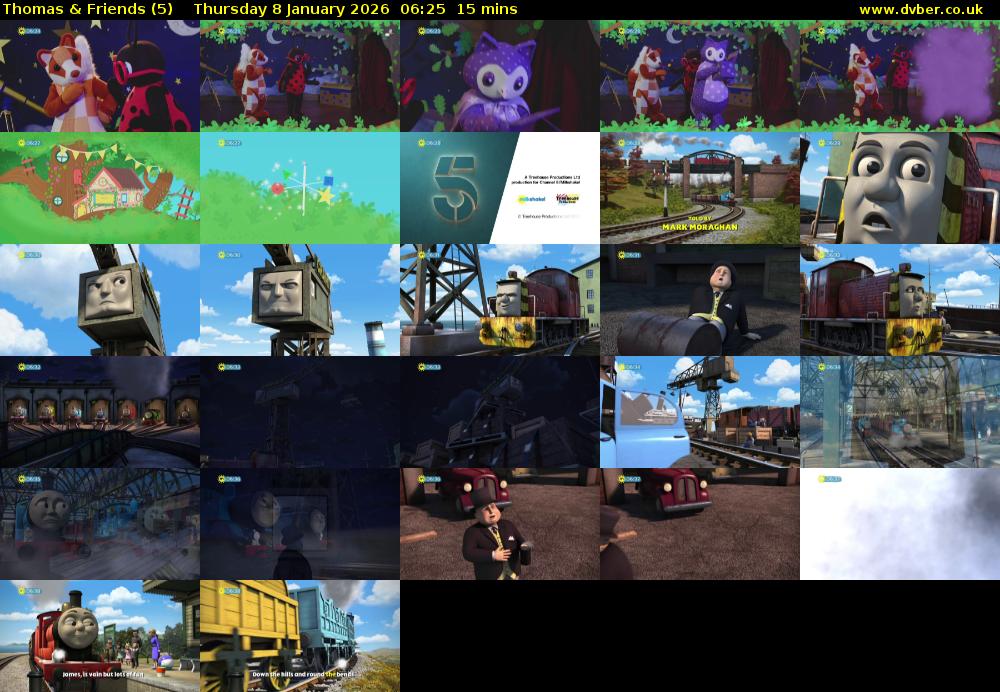 Thomas & Friends (5) Thursday 8 January 2026 06:25 - 06:40