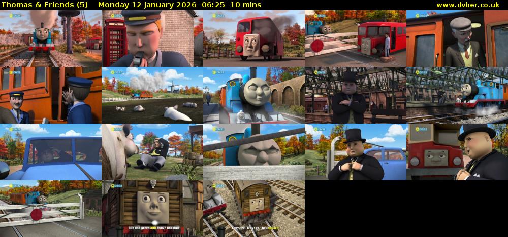 Thomas & Friends (5) Monday 12 January 2026 06:25 - 06:35