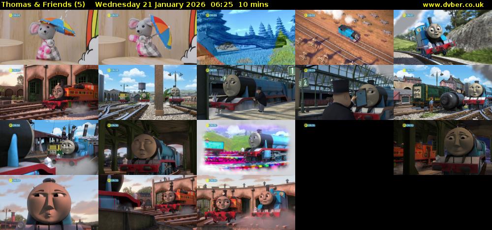 Thomas & Friends (5) Wednesday 21 January 2026 06:25 - 06:35