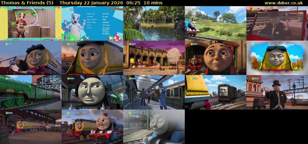 Thomas & Friends (5) Thursday 22 January 2026 06:25 - 06:35