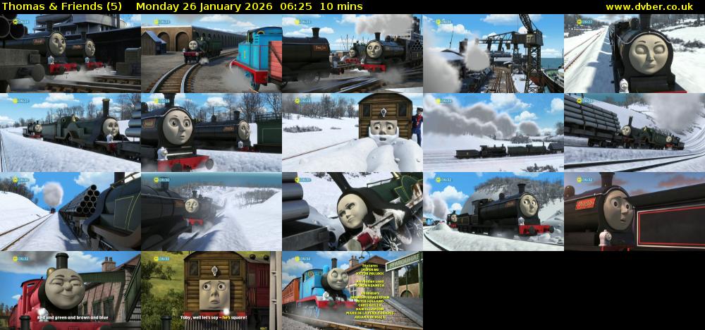 Thomas & Friends (5) Monday 26 January 2026 06:25 - 06:35