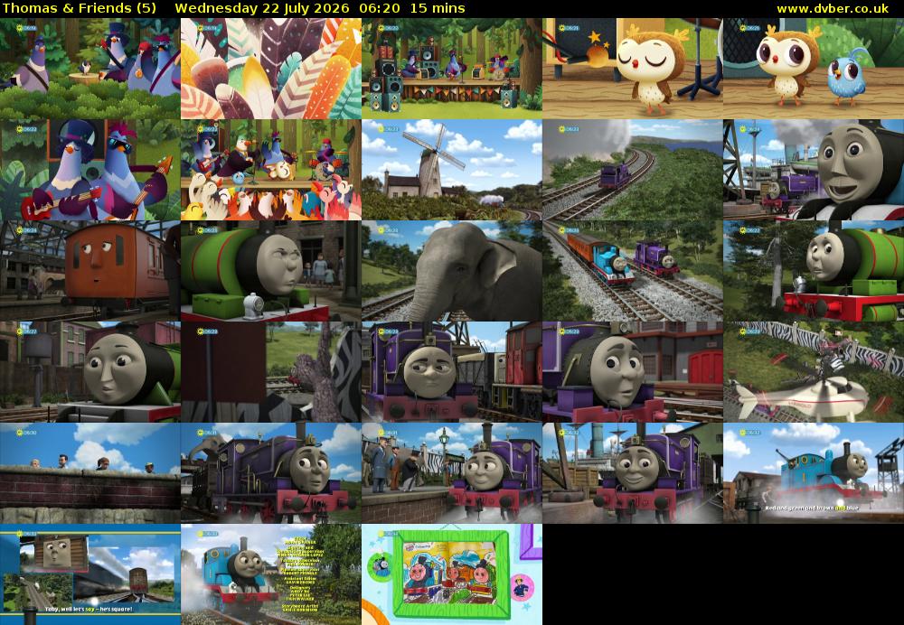 Thomas & Friends (5) Wednesday 22 July 2026 06:20 - 06:35
