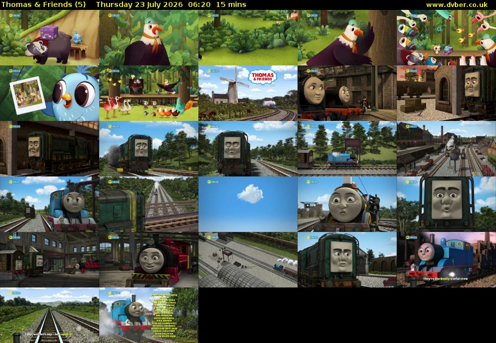 Thomas & Friends (5) Thursday 23 July 2026 06:20 - 06:35