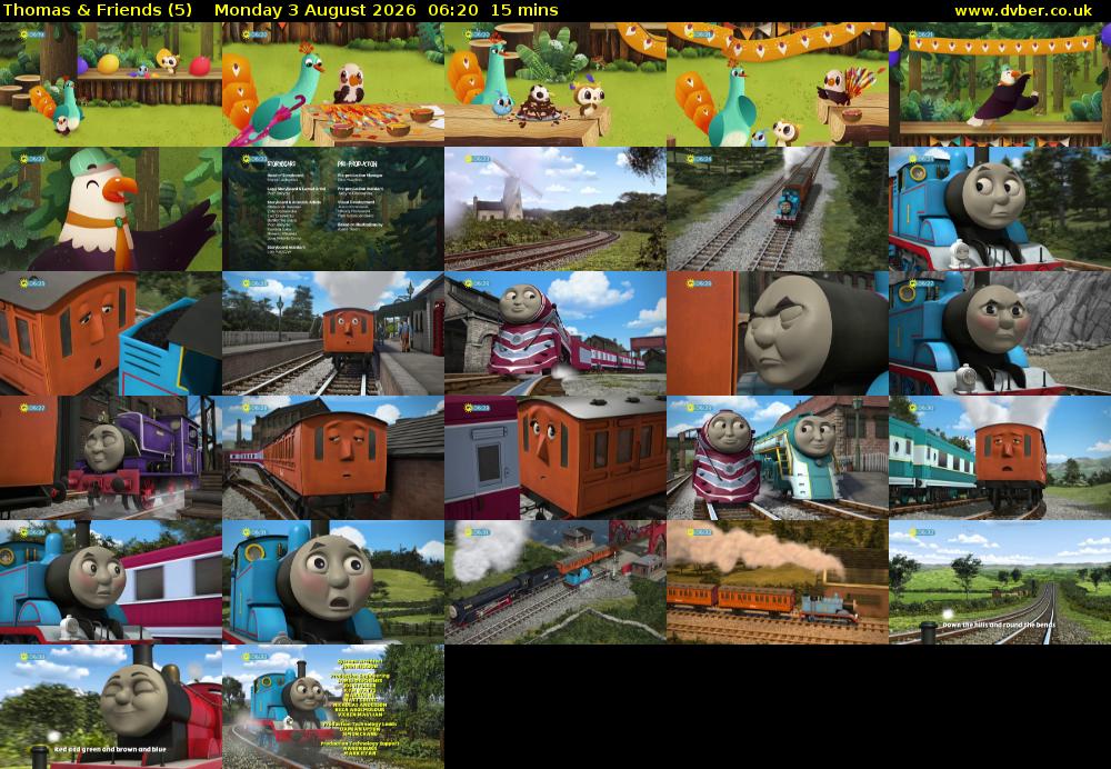 Thomas & Friends (5) Monday 3 August 2026 06:20 - 06:35