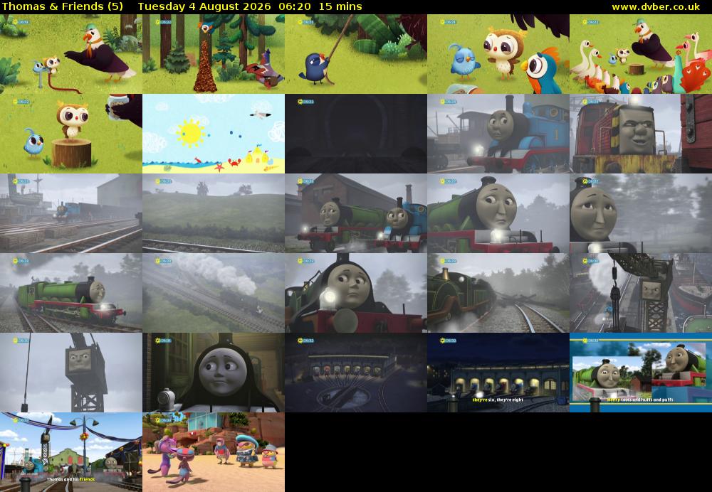 Thomas & Friends (5) Tuesday 4 August 2026 06:20 - 06:35
