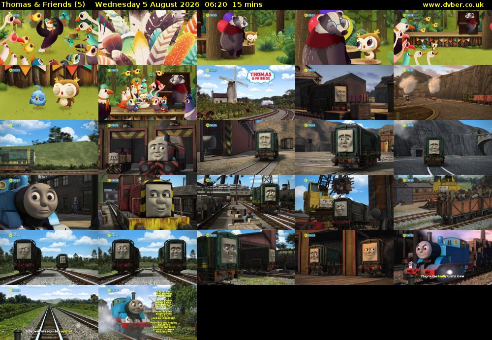 Thomas & Friends (5) Wednesday 5 August 2026 06:20 - 06:35