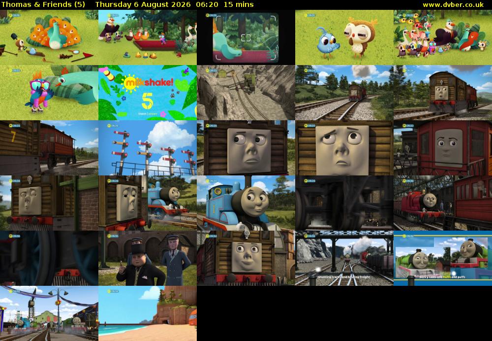 Thomas & Friends (5) Thursday 6 August 2026 06:20 - 06:35