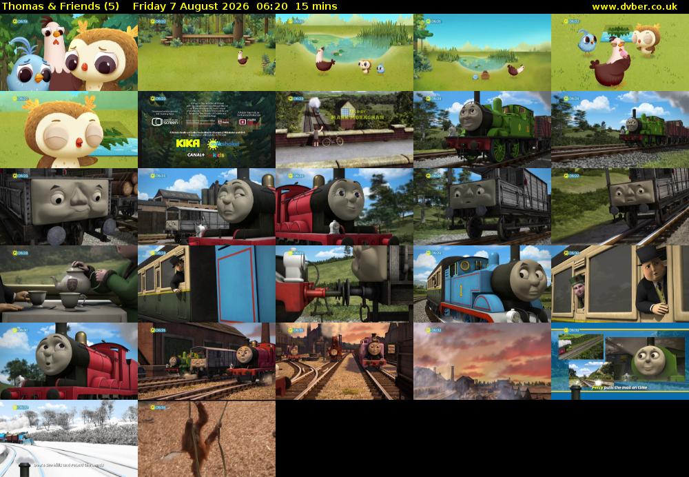 Thomas & Friends (5) Friday 7 August 2026 06:20 - 06:35