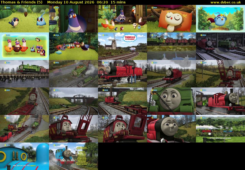Thomas & Friends (5) Monday 10 August 2026 06:20 - 06:35