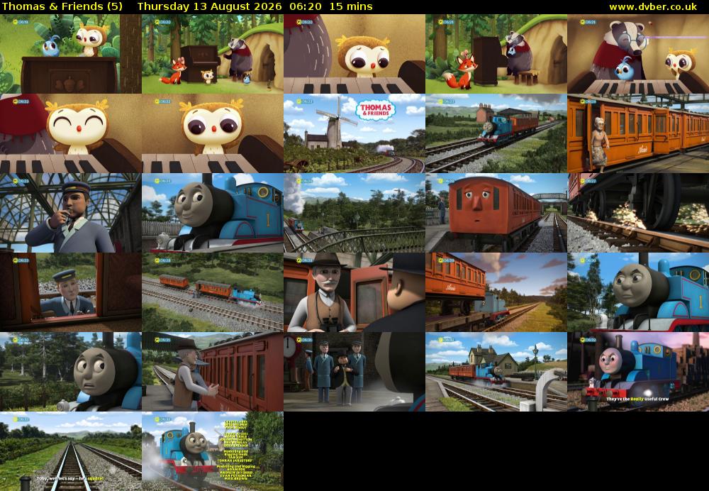 Thomas & Friends (5) Thursday 13 August 2026 06:20 - 06:35