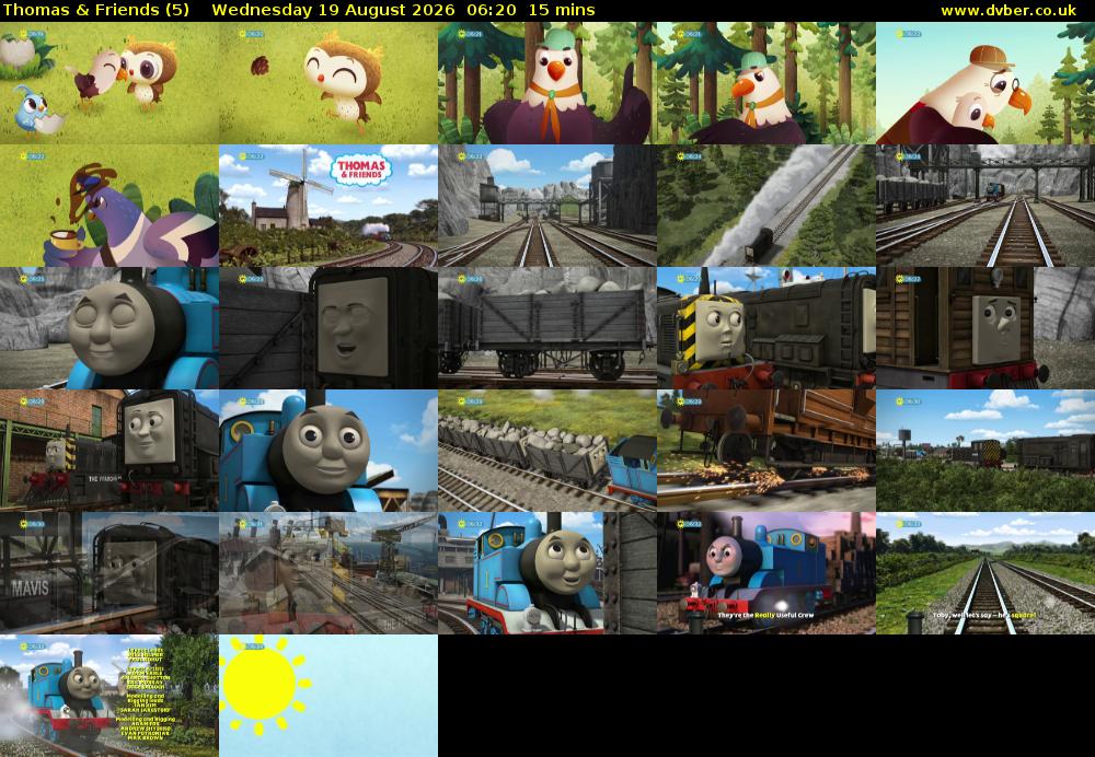 Thomas & Friends (5) Wednesday 19 August 2026 06:20 - 06:35