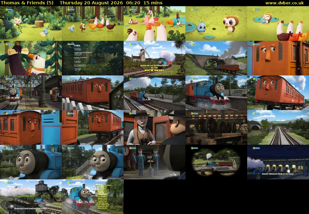 Thomas & Friends (5) Thursday 20 August 2026 06:20 - 06:35