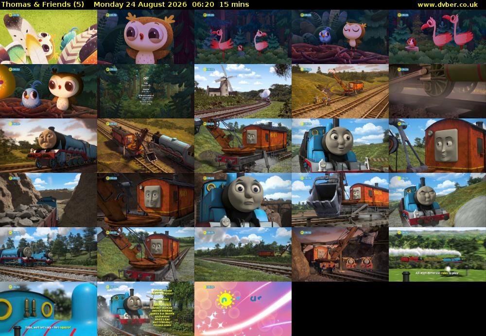 Thomas & Friends (5) Monday 24 August 2026 06:20 - 06:35