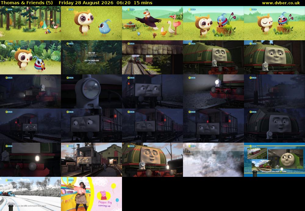 Thomas & Friends (5) Friday 28 August 2026 06:20 - 06:35