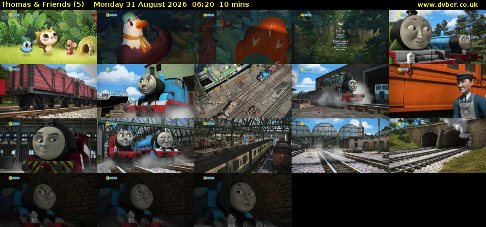Thomas & Friends (5) Monday 31 August 2026 06:20 - 06:30
